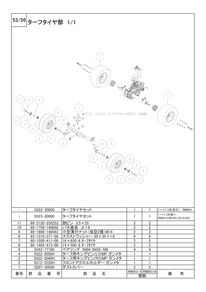 ターフタイヤ部 1/1
