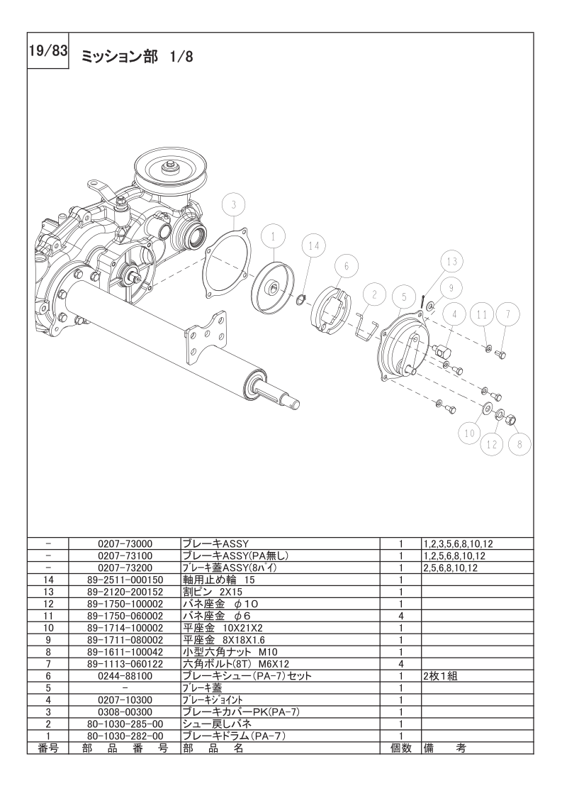 ミッション部 1/8