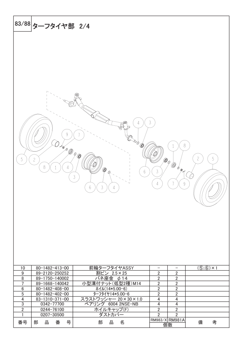 ターフタイヤ部 2/4