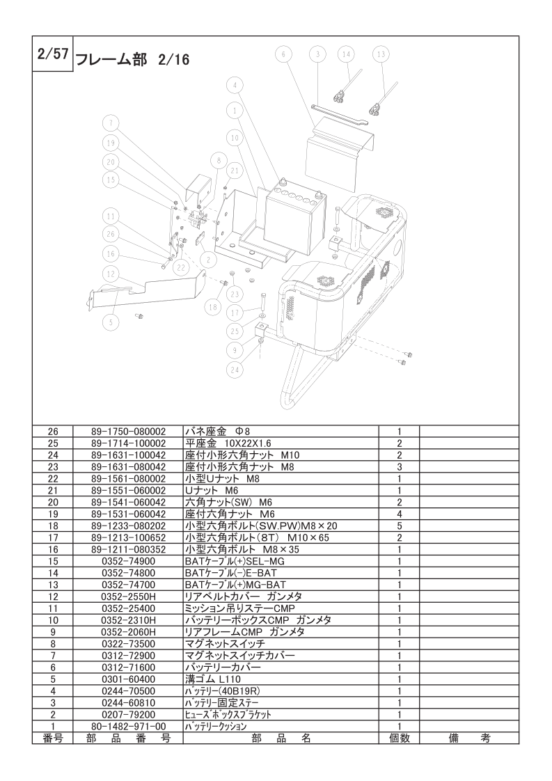 フレーム部 2/16