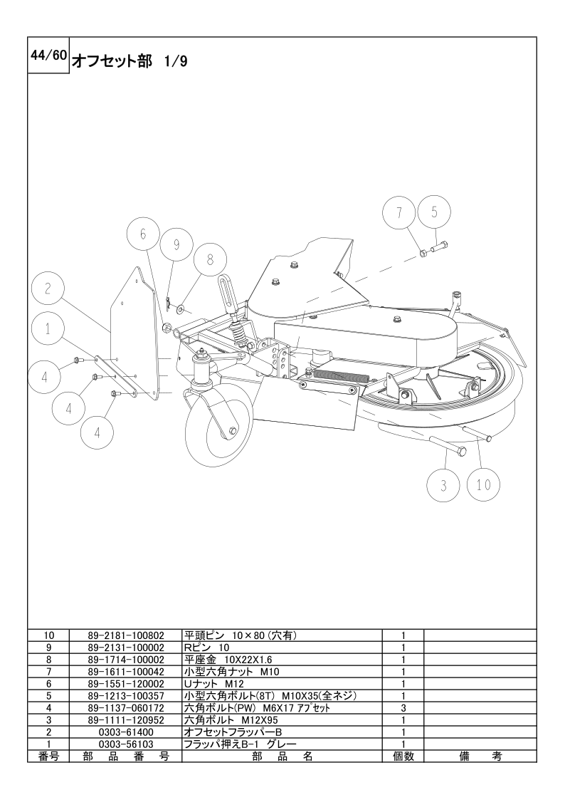 オフセット部 1/9