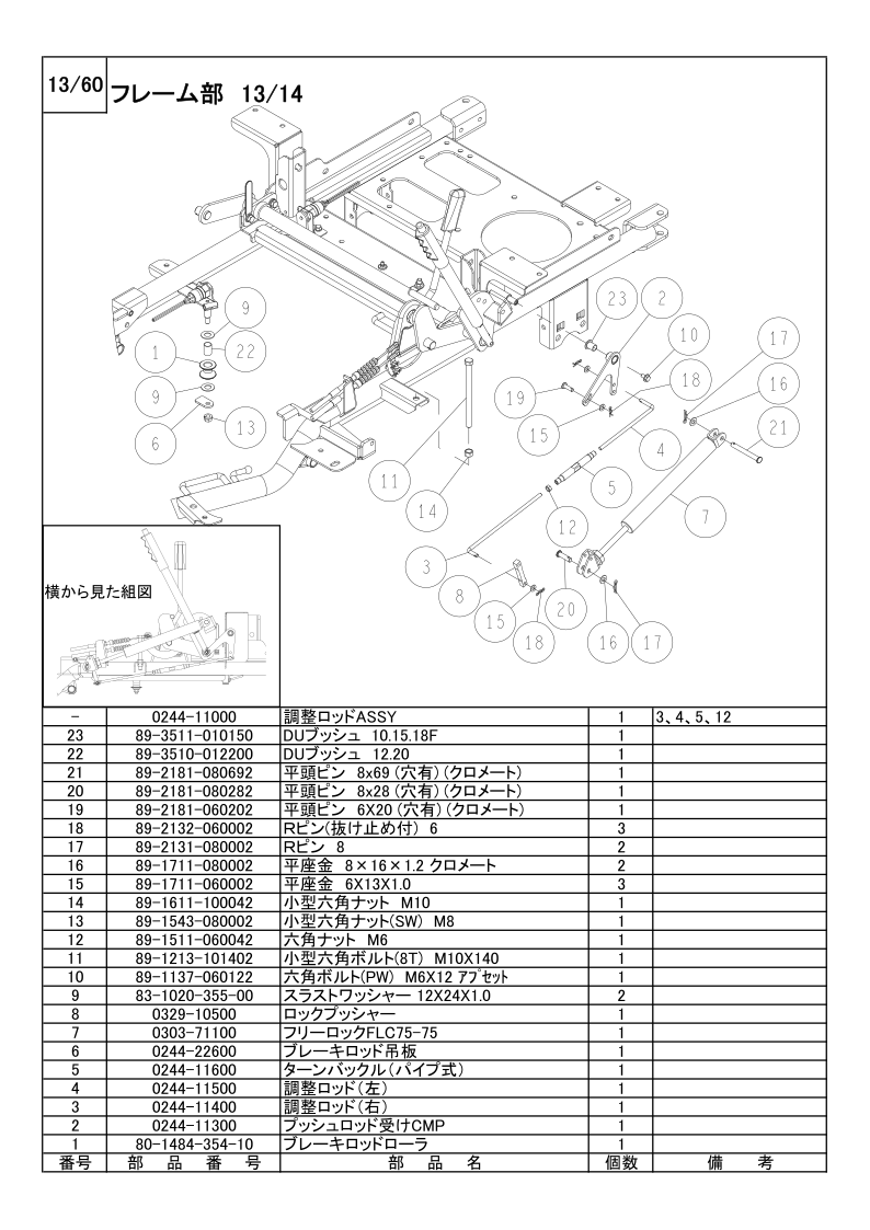 フレーム部 13/14
