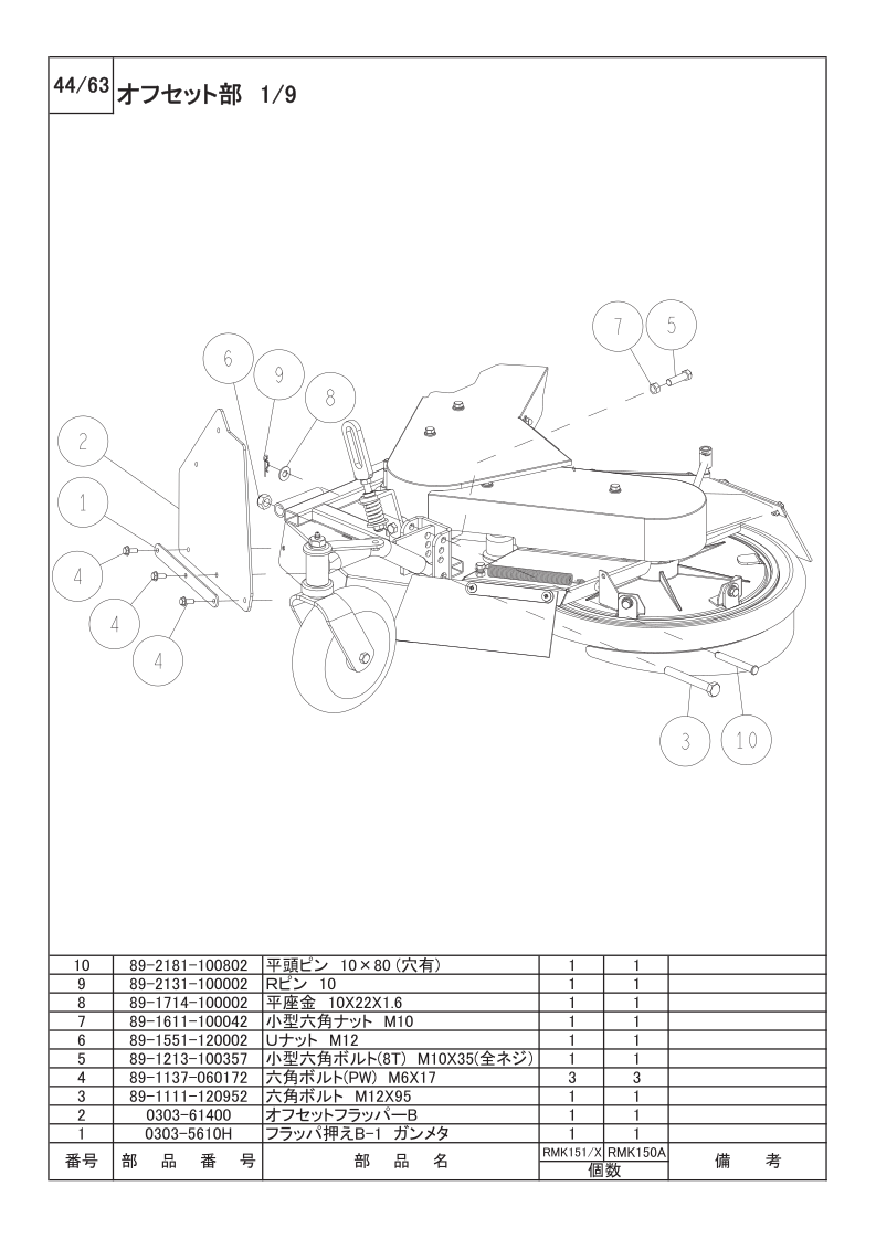 オフセット部 1/9