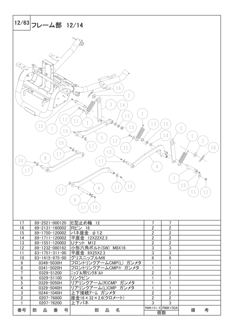 フレーム部 12/14