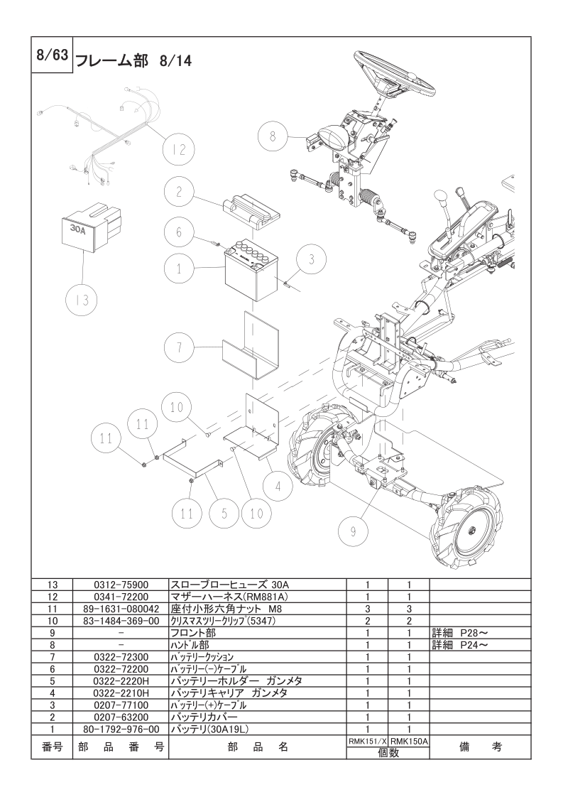 フレーム部 8/14