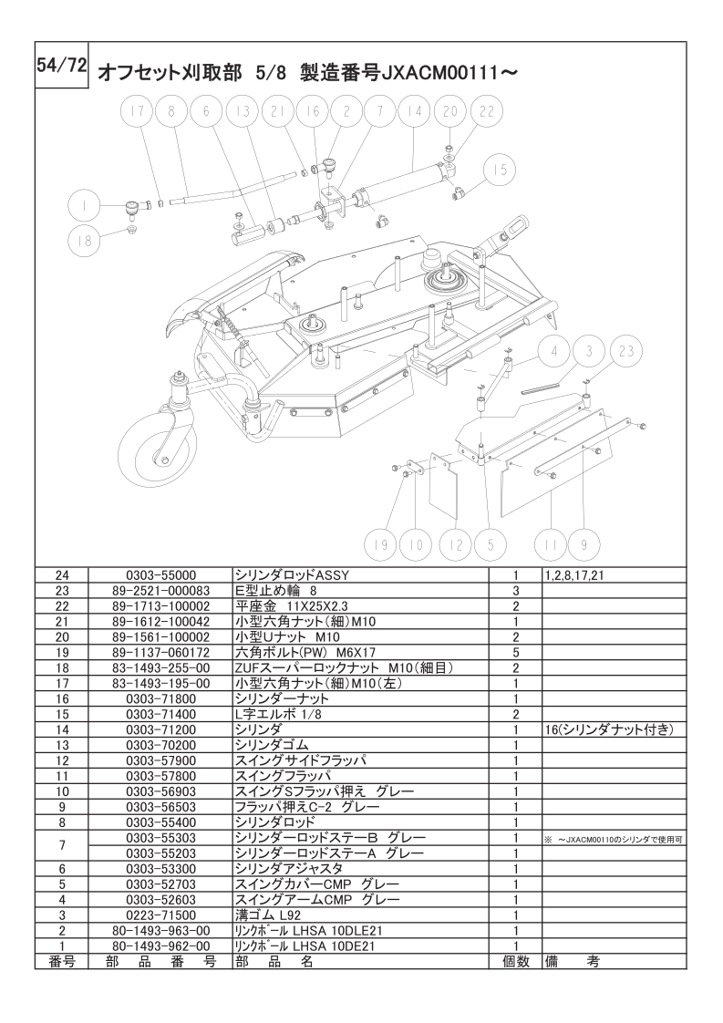 オフセット刈取部 5/8