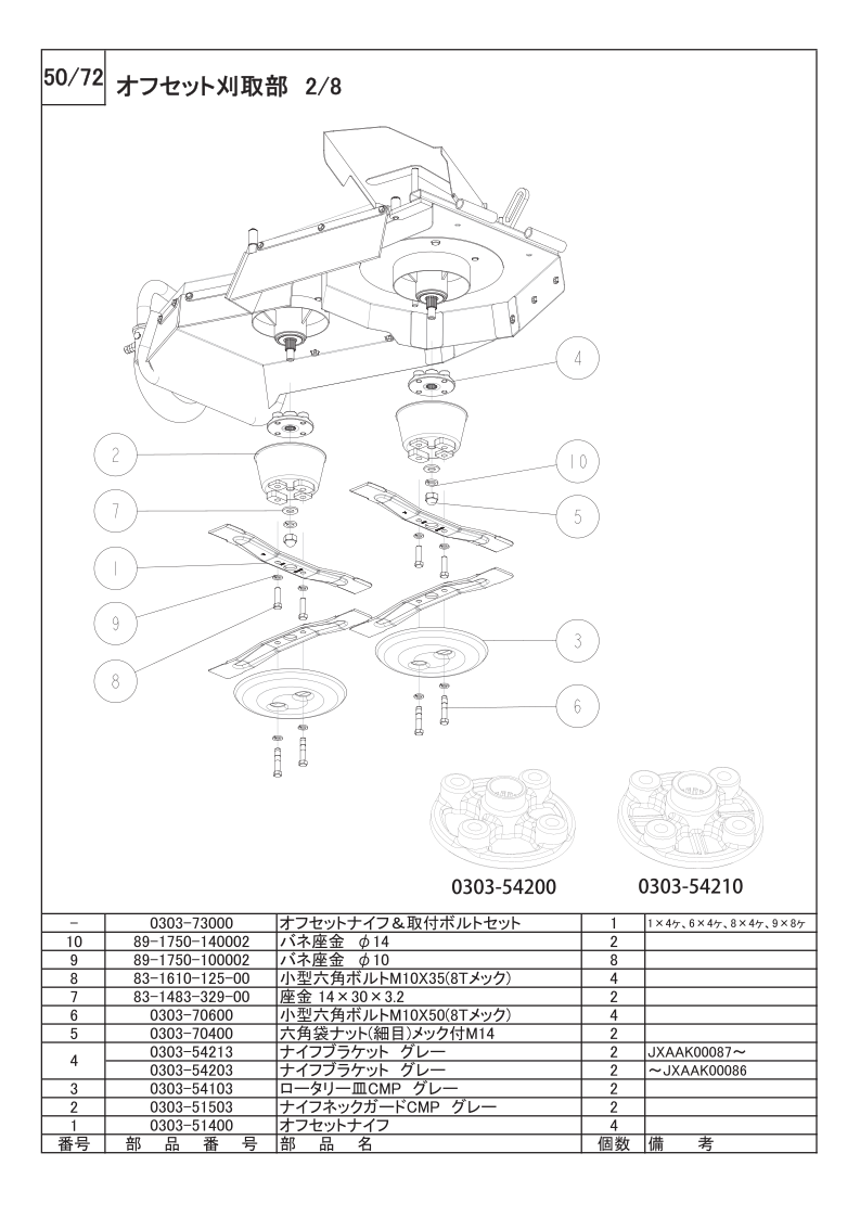 オフセット刈取部 2/8