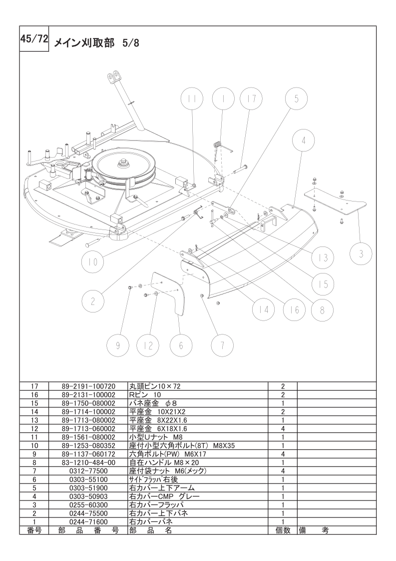 メイン刈取部 5/8