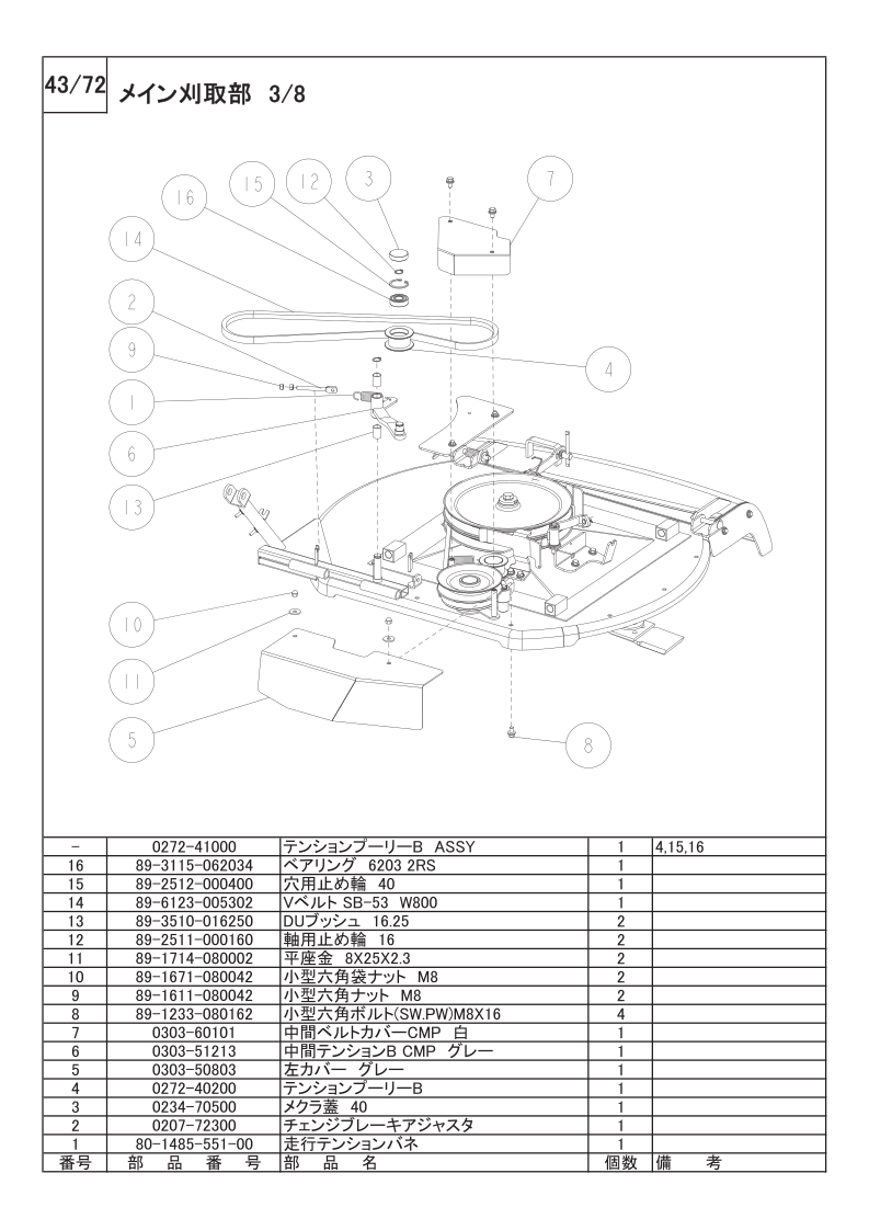 メイン刈取部 3/8