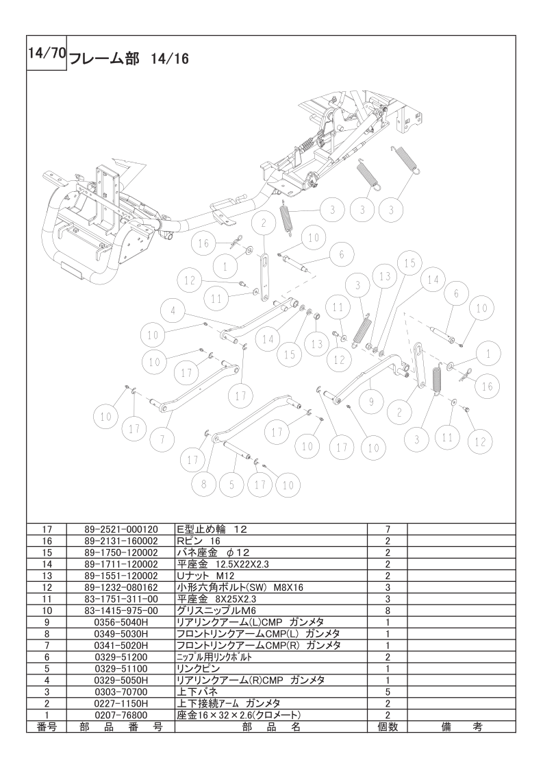 フレーム部 14/16