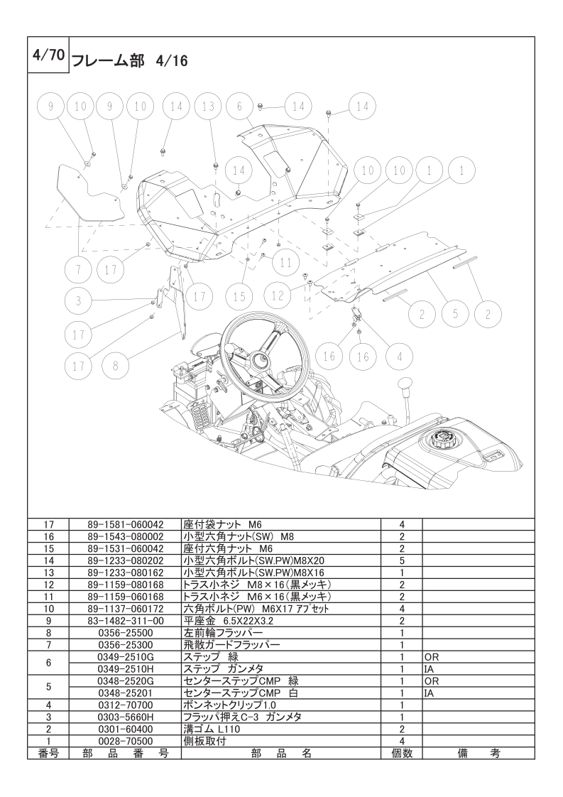 フレーム部 4/16