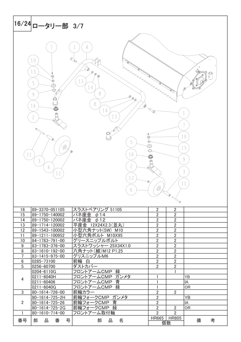 ロータリー部 3/7