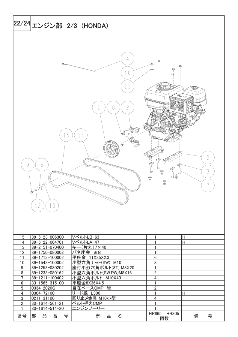 エンジン部 2/3（HONDA）