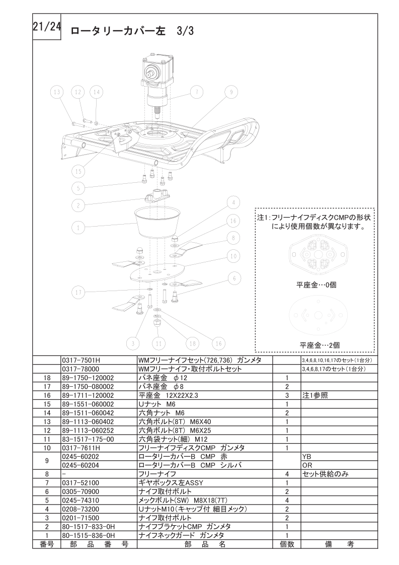ロータリーカバー左 3/3