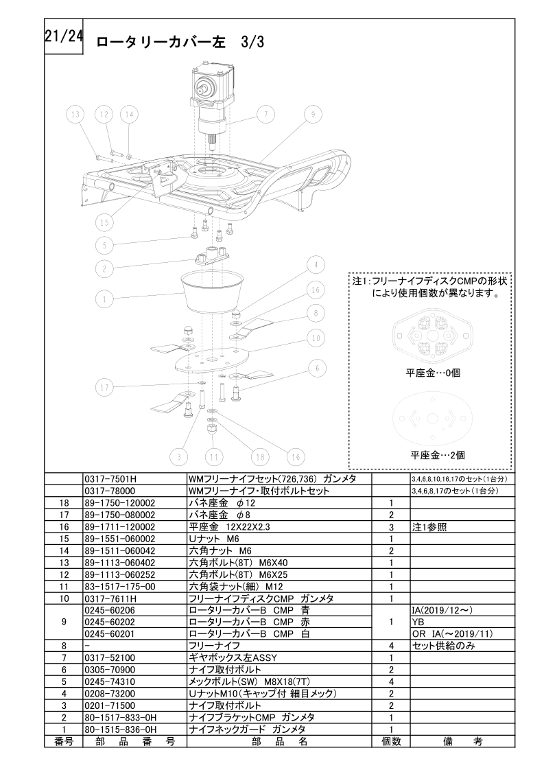 ロータリーカバー左部 3/3