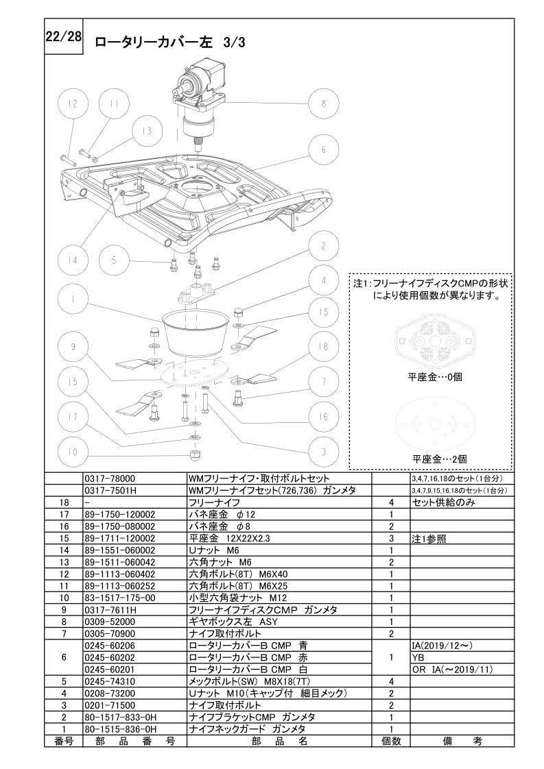 ロータリーカバー左 3/3