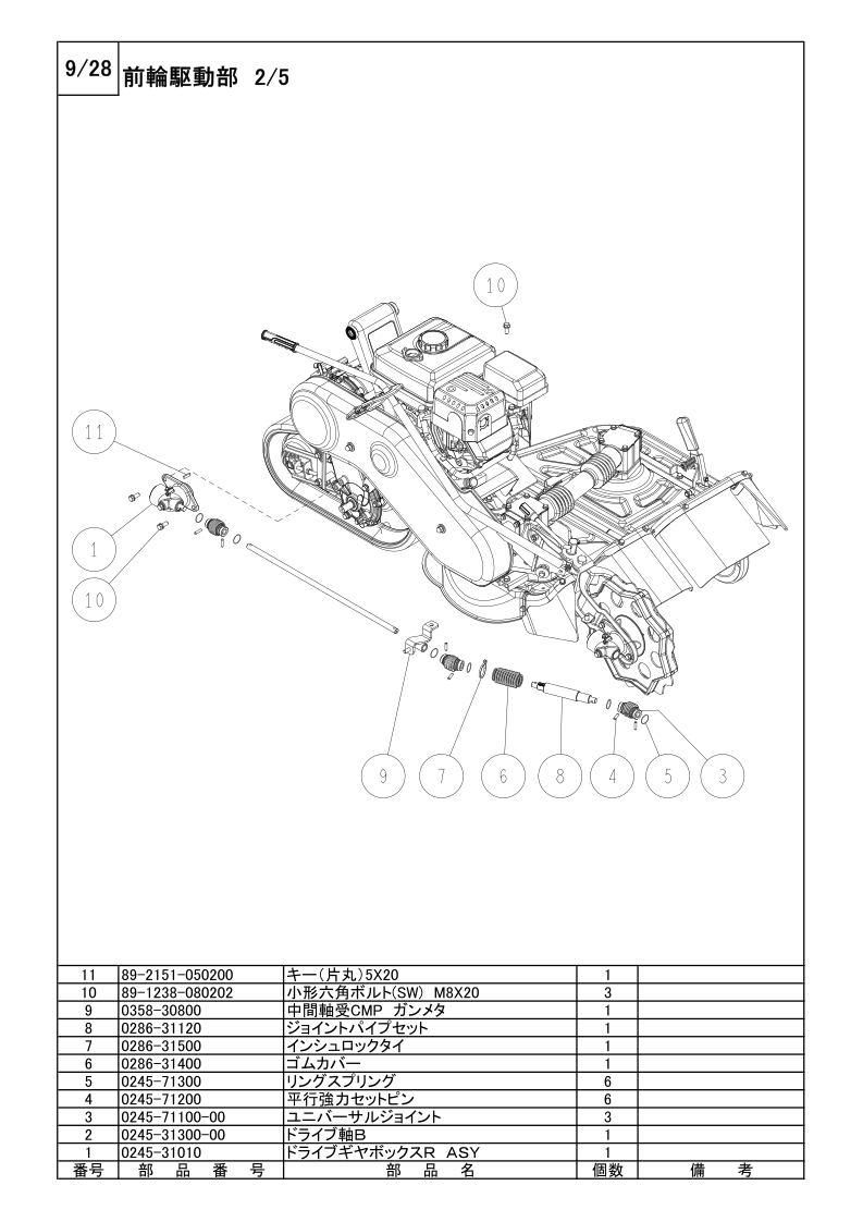 前輪駆動部 2/5