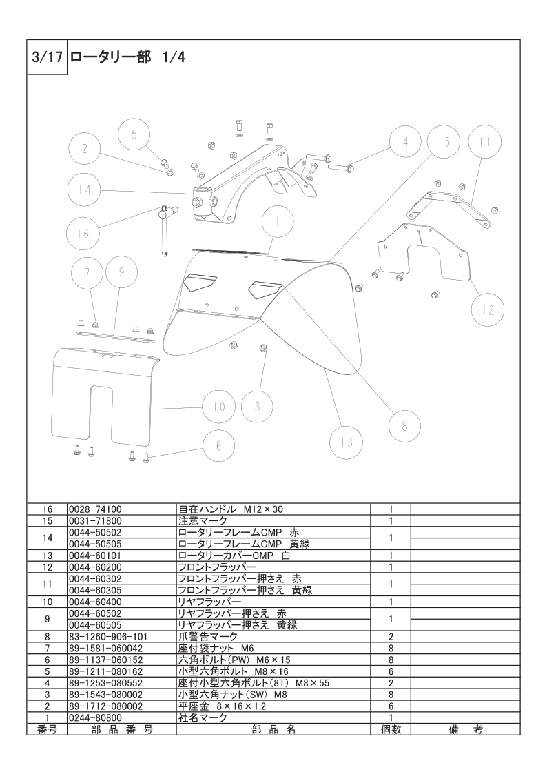 ロータリー部 1/4