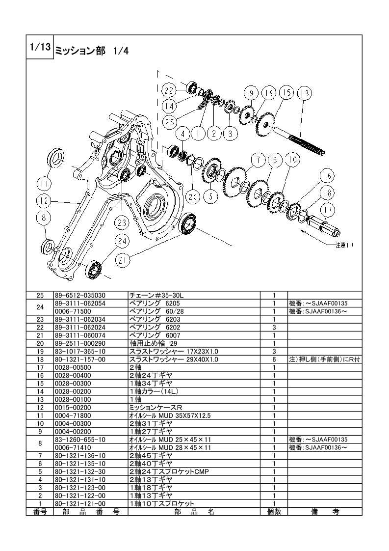 ミッション部 1/4