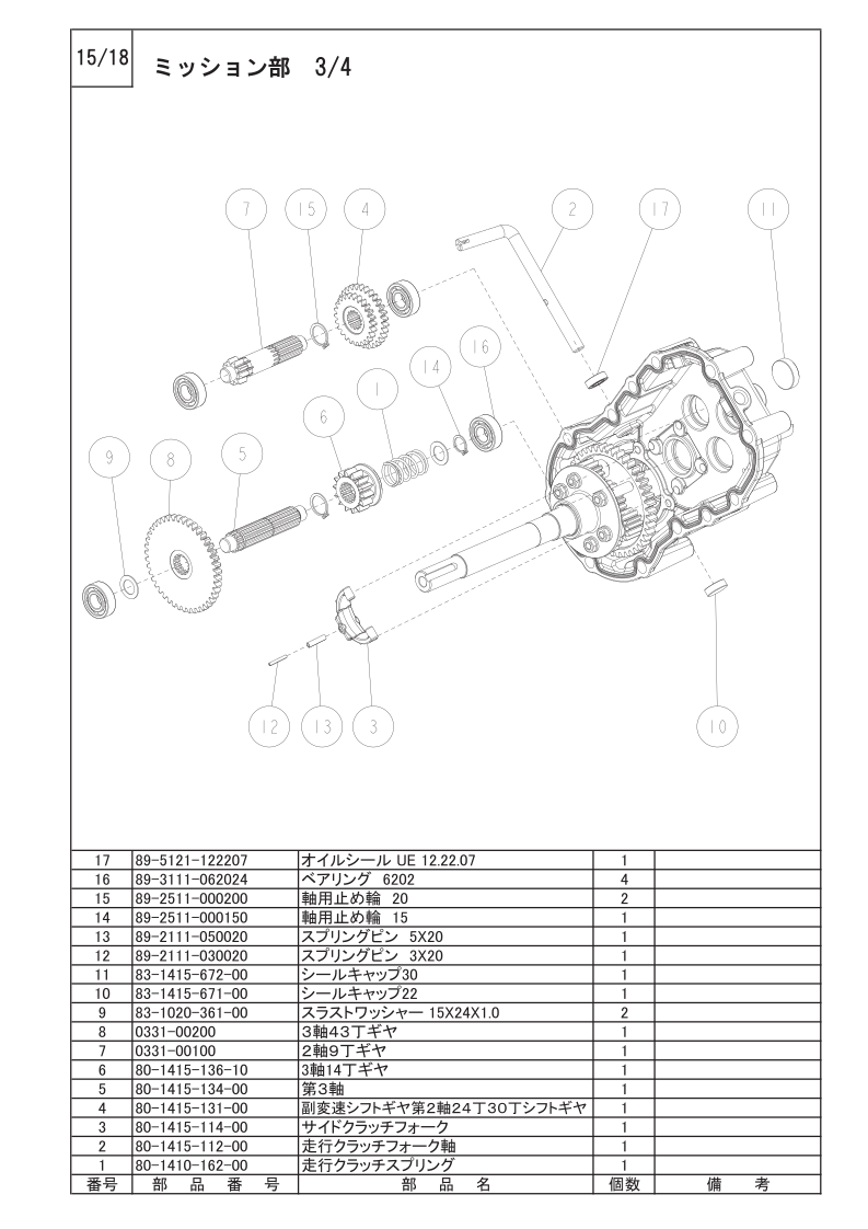 ミッション部 3/4