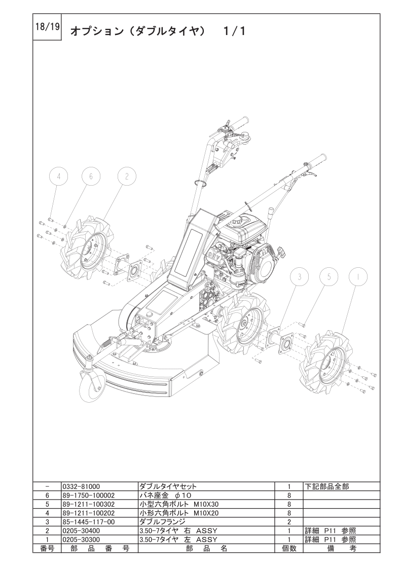 オプション（ダブルタイヤ）1/1
