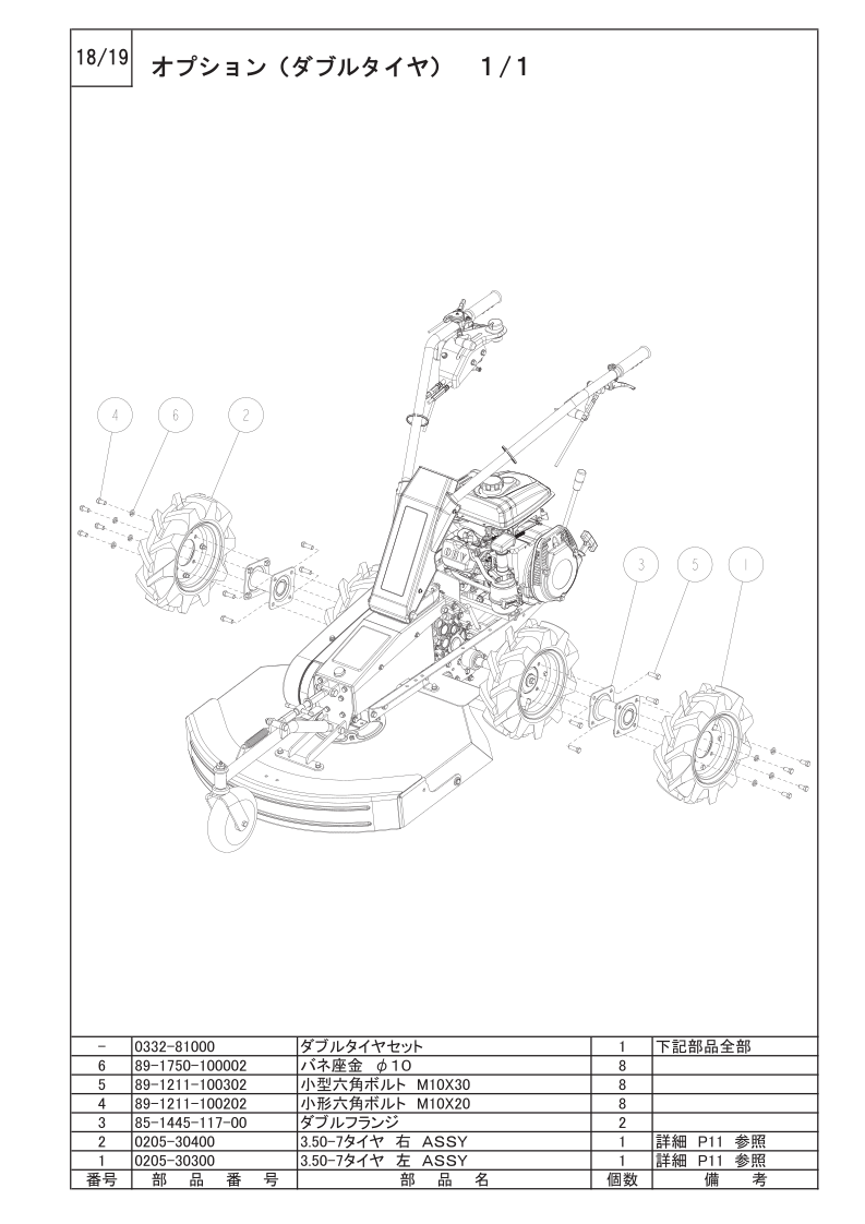 オプション（ダブルタイヤ）1/1