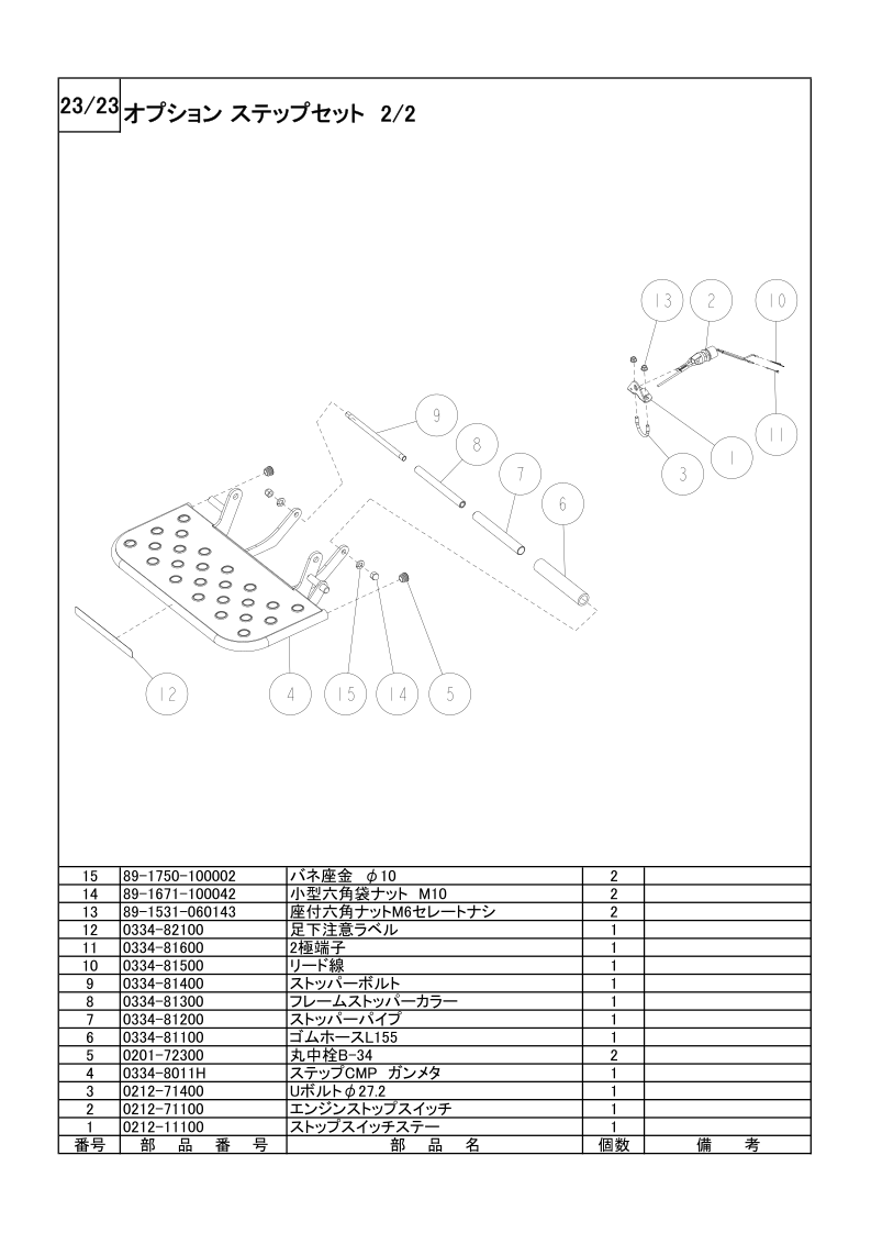 オプション ステップセット 2/2