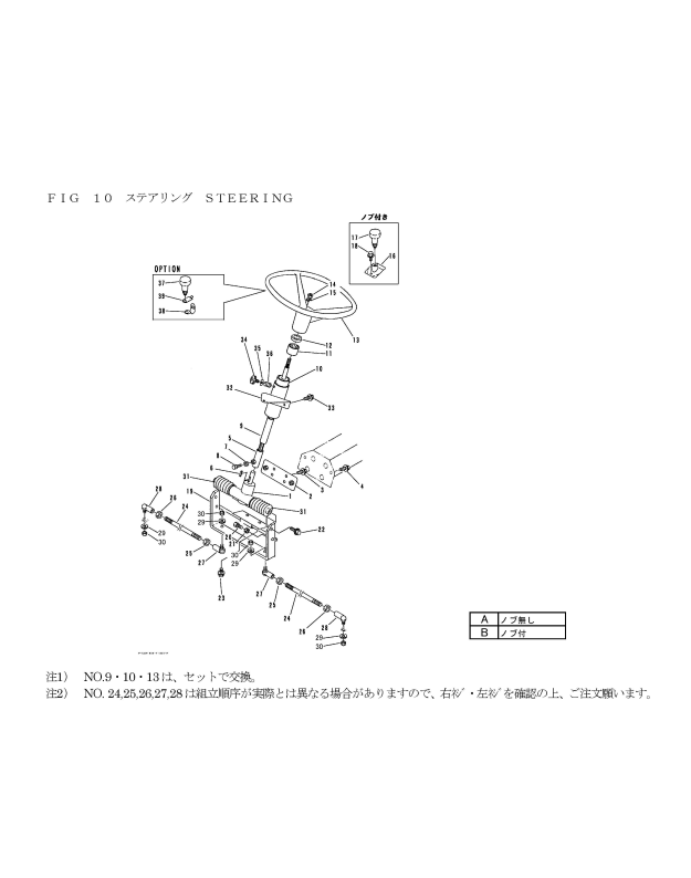 本体 FIG10 ステアリング