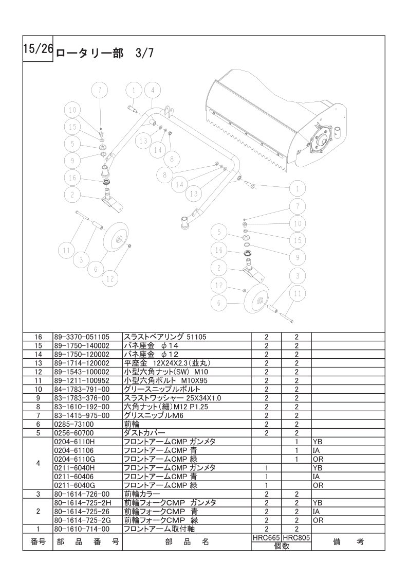 ロータリー部 3/7