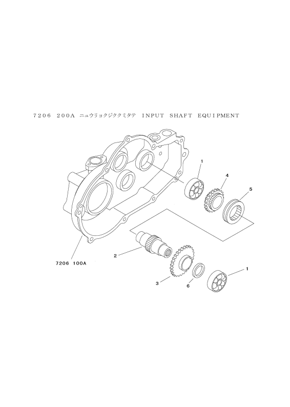 ミッション HT051B FIG3 入力軸