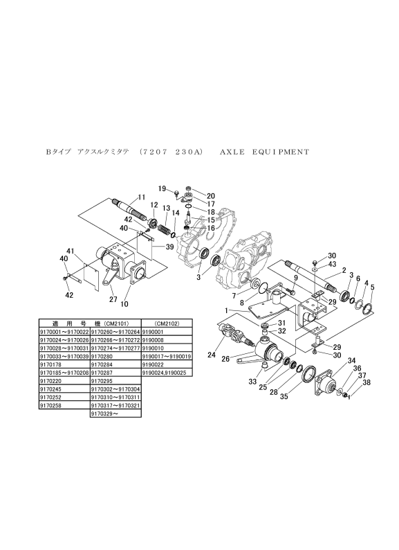 ミッション FIG8 Bタイプ アクスル