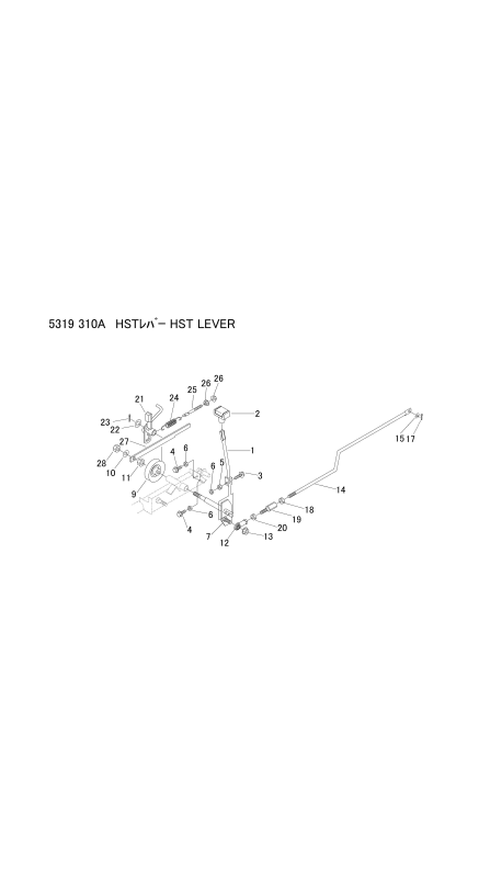 本体 FIG14 HSTレバー