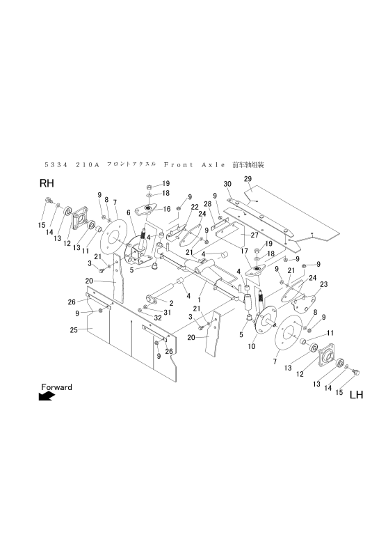 本体 FIG13 フロントアクスル