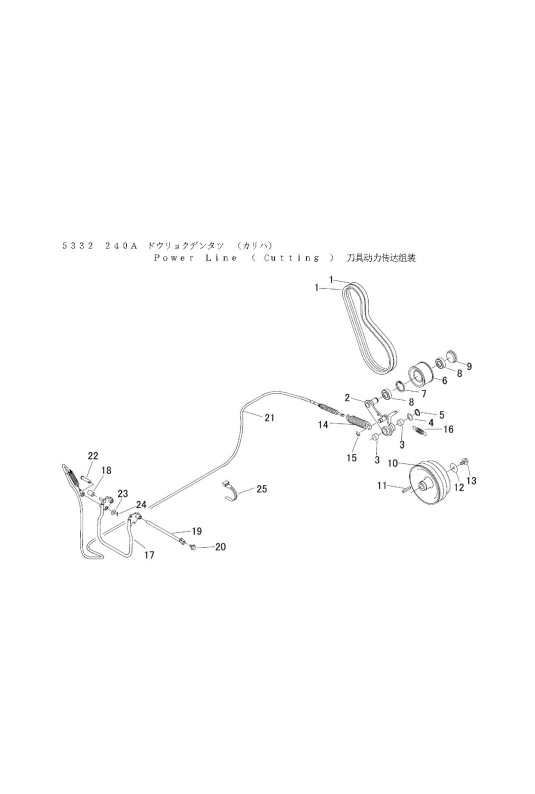 本体 FIG17 動力伝達(刈刃)