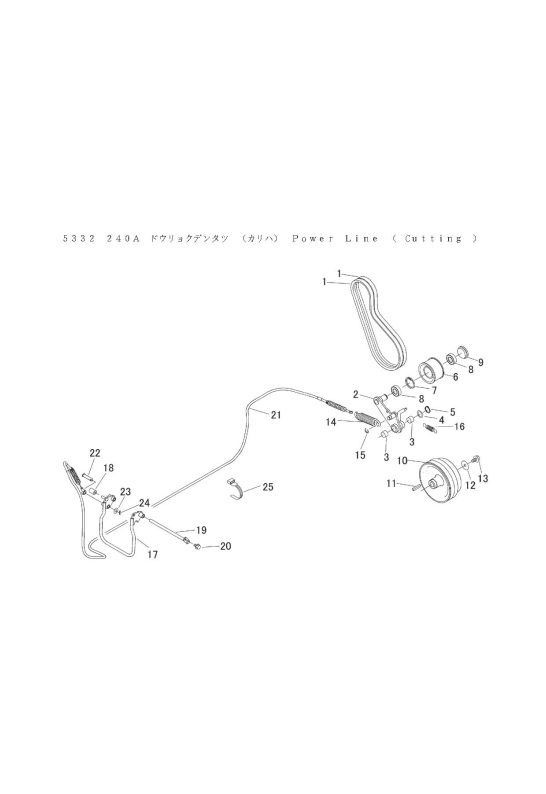 本体 FIG15 動力伝達(刈刃)