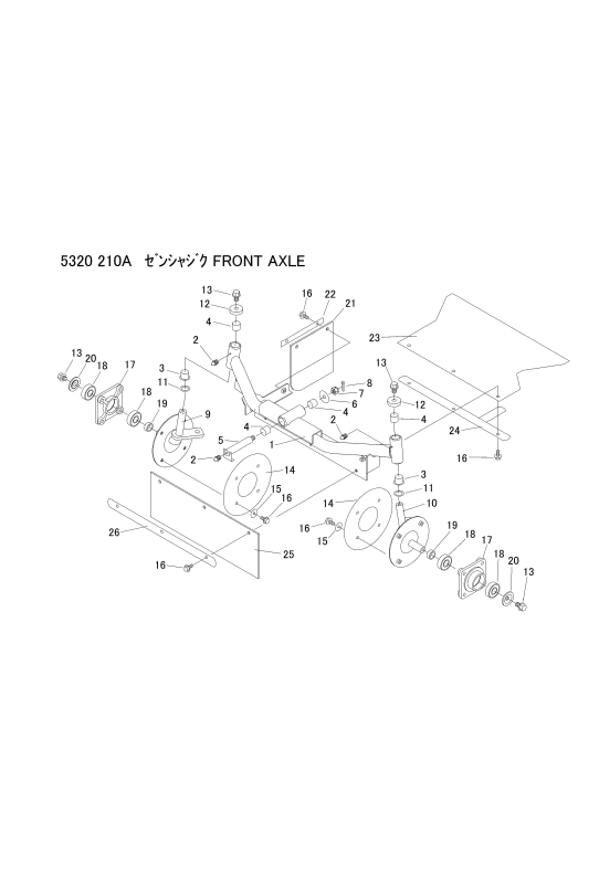 本体 FIG9 前車軸