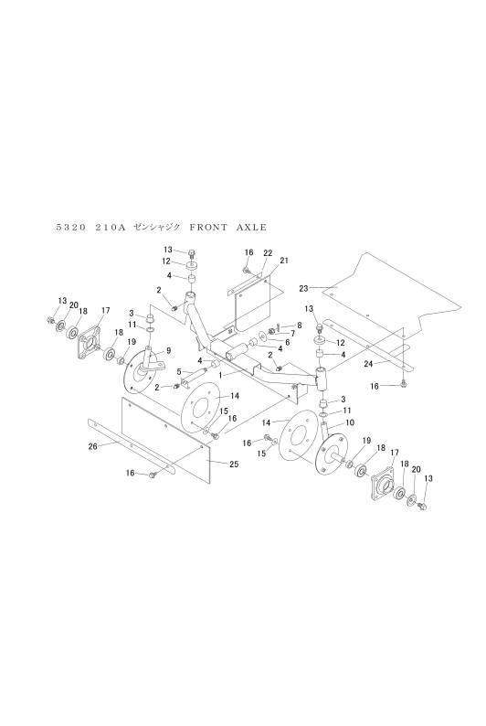 本体 FIG10 前車軸