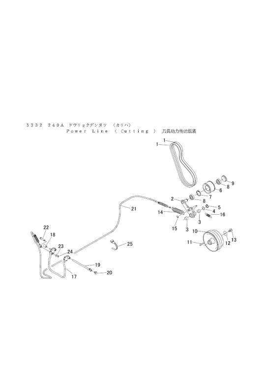 本体 FIG23 動力伝達(刈刃)