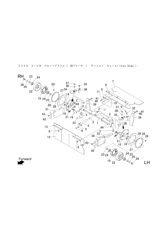 本体 FIG16 フロントアクスル(前ブレーキ)