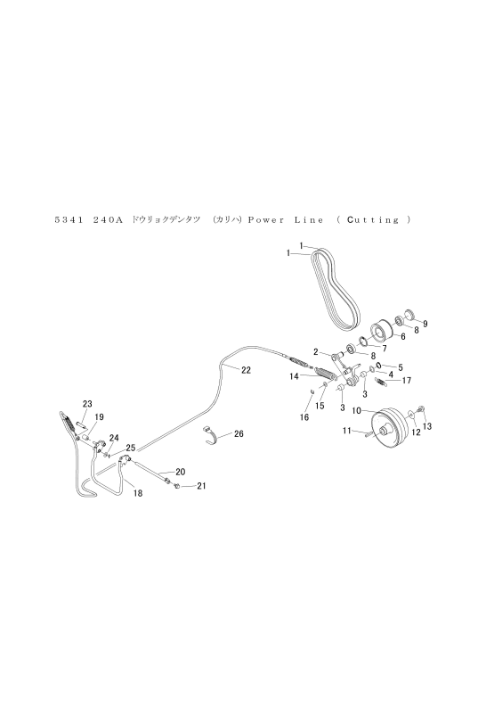 本体 FIG15 動力伝達(刈刃)