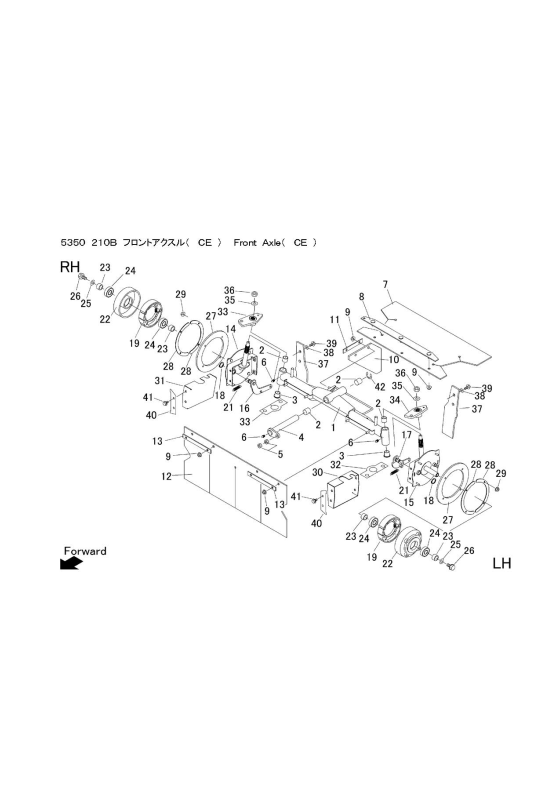 本体 FIG17 フロントアクスル(CE)