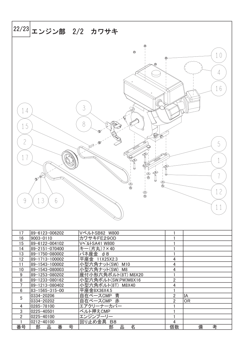 エンジン部 2/2（カワサキ）