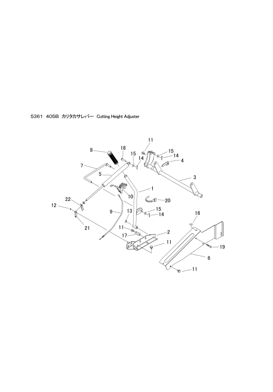 本体 FIG24 刈高レバー