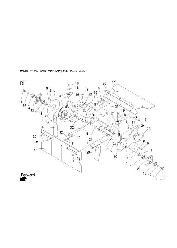 本体 FIG10 フロントアクスル