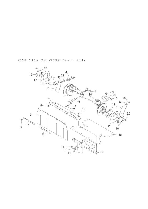 本体 FIG11 フロントアクスル