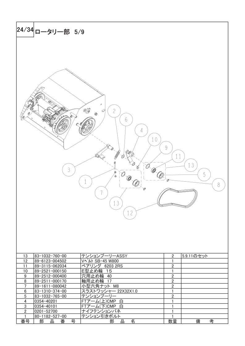 ロータリー部 5/9