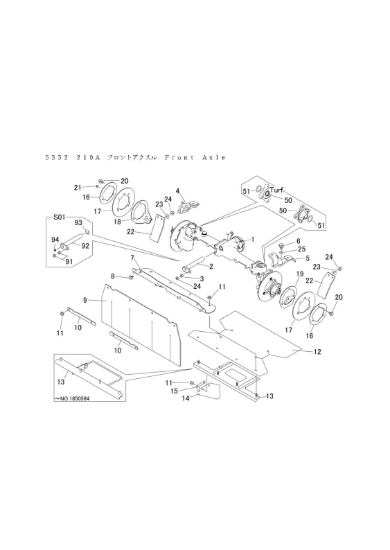 本体 FIG14 フロントアクスル