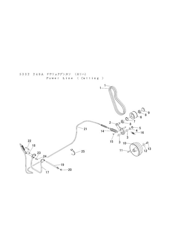 本体 FIG20 動力伝達(刈刃)