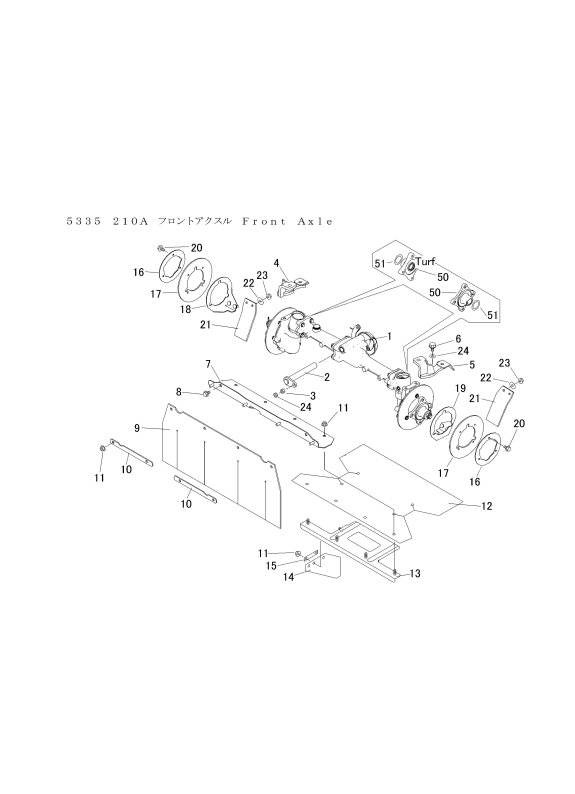 本体 FIG11 フロントアクスル