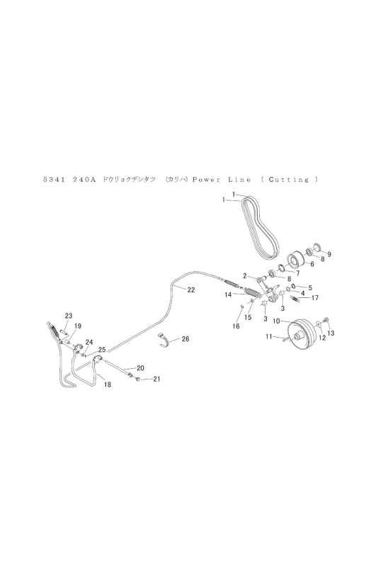 本体 FIG15 動力伝達(刈刃)